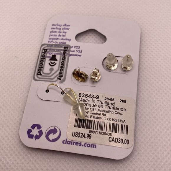 💛 Claire’s 925 Ballerina & Unicorn Earrings - Picture 3 of 3